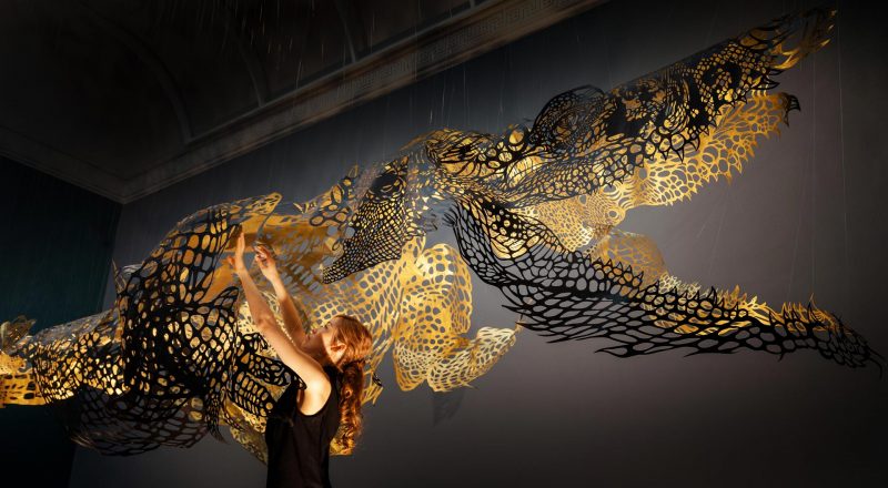 PAPER SCULPTURE 01 NAHOKO KOJIMA SUMI DULWICH PICTURE GALLERY